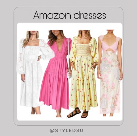 Amazon dress.
Spring Dresses. 
Amazon dresses. Amazon spring dresses. 
Amazon spring dress. PRETTYGARDEN Women's Summer Bodycon Maxi Tube Dress Ribbed Strapless Side Slit Long Going Out Casual Elegant Party Dresses
Amazon free people dupe. 
Ferlema Women's 2023 Fall Dresses Floral Lace Long Sleeve Elastic High Waist A Line Flowy Party Midi Dress

Chloefairy Women's Flower Embroidered Maxi Dress Lantern Sleeve Square Neck Tiered Flowy Spring Fall Dress

Women's Printed Backless Bodycon Maxi Dress Sleeveless Lace Patchwork Dress Y2K Spaghetti Strap Long Dress

HOULENGS Women's Deep V Neck Puff Short Sleeve Tiered Dress Elastic High Waist Flowy A Line Midi Dresses
Women Cute Print Maxi Cami Dress Loose Sleeveless Spaghetti Strap Boho Dress Flowy Graffiti Long Aline Sun Dress

Spring dresses.
Revolve spring finds. Revolve spring tips. 
Spring dresses. Blue dress. Pink dress. Yellow dress. Purple dress. 
Lorelei Dress in Pink Tulle
Steve Madden . 
Amazon fashion finds. 
Amazon dress. 
Amazon viral dress. 
Amazon free people dress. 

Amazon free people sweaters. 
Amazon fashion finds. 
Amazon fall finds. 
Amazon winter finds. 
Free people under $50 
Free people sale. Amazon Prime Day, Amazon Prime Day 2023, Prime Day, #primeday2023
Amazon finds
#primeday #primeday2023 #primedaydeals 
Amazon Prime Day: Ray ban sunnies
Prime Day, Amazon prime day, Amazon finds, Amazon deals
#amazonprime2023
Amazon finds
 #liketkit 
Amazon Gadgets 
Amazon Kitchen Finds
 Amazon Finds 
Amazon Home 
Amazon Finds 
Amazon Essentials 
 #amazonfinds #amazon #amazonfashion #amazondresses #amazoninfluencer #amazonsale #amazondeals #amazondailydeals #amazonnew #amazonprime #fashion #sandals #walmartfinds #homedecor #workwear #sale #kids #onsale #boho #easter #sweater #jeans #shoes #targetstyle #target #targetfinds target #kitchen #targethome #toddler #baby #loungewear #coffeetabledecor  #boots #jeans #jeansjacket #workwear #summerdress #weddingguest #weddingguestdress #bridesmaid #bridesmaidsdress #brudesmaidsgifts 
Sale. 
Amazon. 
Amazon fashion. 
Amazon finds. 
Amazon blue dress. 


#LTKFindsUnder100 #LTKFindsUnder50 #LTKWedding