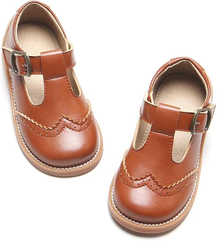 Felix & Flora Toddler Little Girl Mary Jane Dress Shoes - Ballet Flats for Girl Party School Shoe... | Amazon (US)