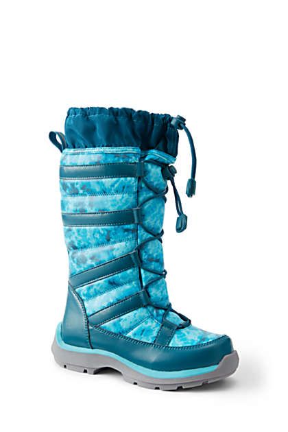 Kids Snowflake Insulated Winter Boots | Lands' End (US)