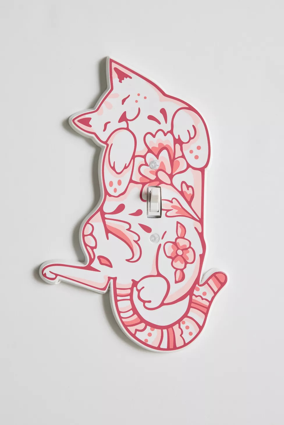 Delft Cat Shaped Resin Switch Plate | Urban Outfitters (US and RoW)