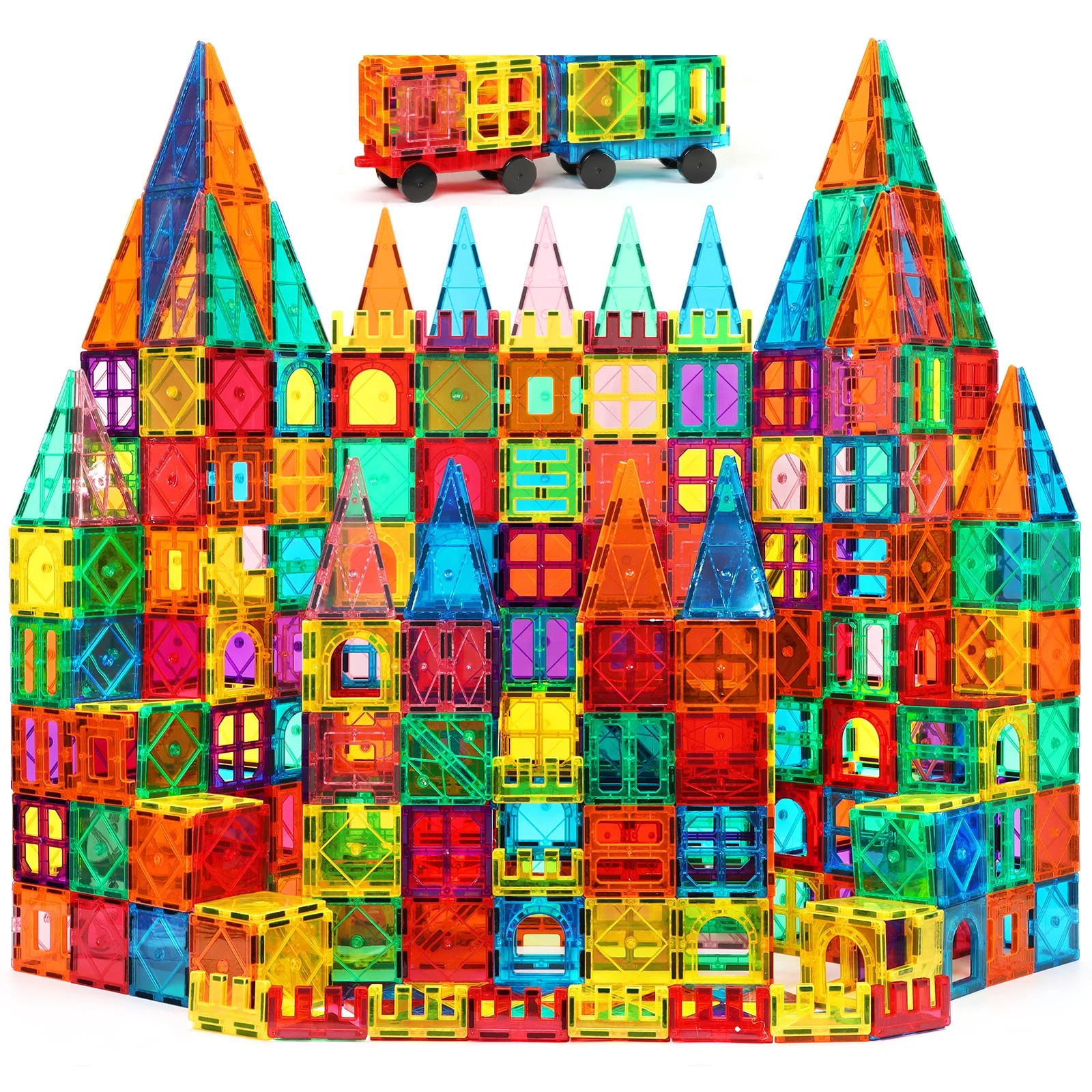 Magnetic Tiles for Kids,Educational Magnetic Building Blocks for Boys Girls, STEM Preschool Kidergarten Learning Toys | Walmart (US)