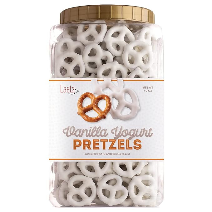 Yogurt Covered Pretzels, Salted Pretzels in Sweet Vanilla Yogurt, 40 Ounces | Amazon (US)