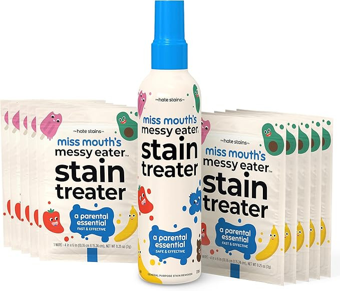 HATE STAINS CO Stain Remover for Clothes - 4oz Spray & 10 Wipes - Newborn & Baby Essentials - Mis... | Amazon (US)