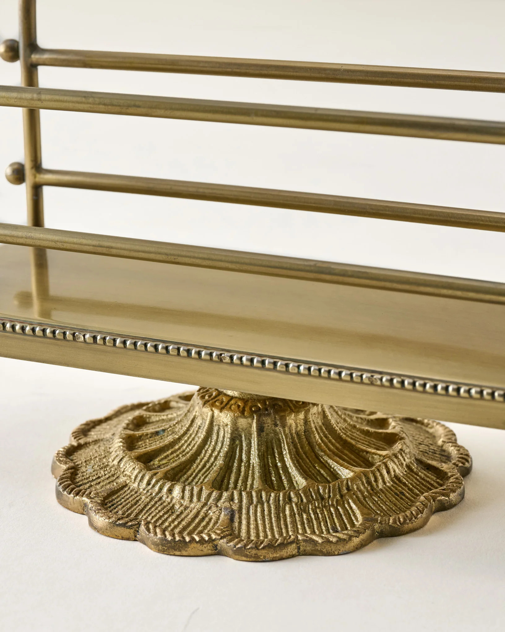 Antique Inspired Brass Mail Holder | Magnolia