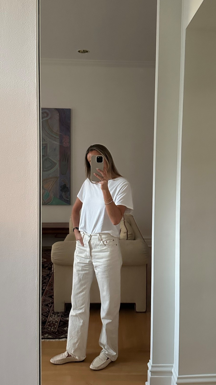 A monochromatic look 🤍 these are the absolute best and most comfortable jeans, I sized up for a slightly looser fit 

#LTKSeasonal #LTKU