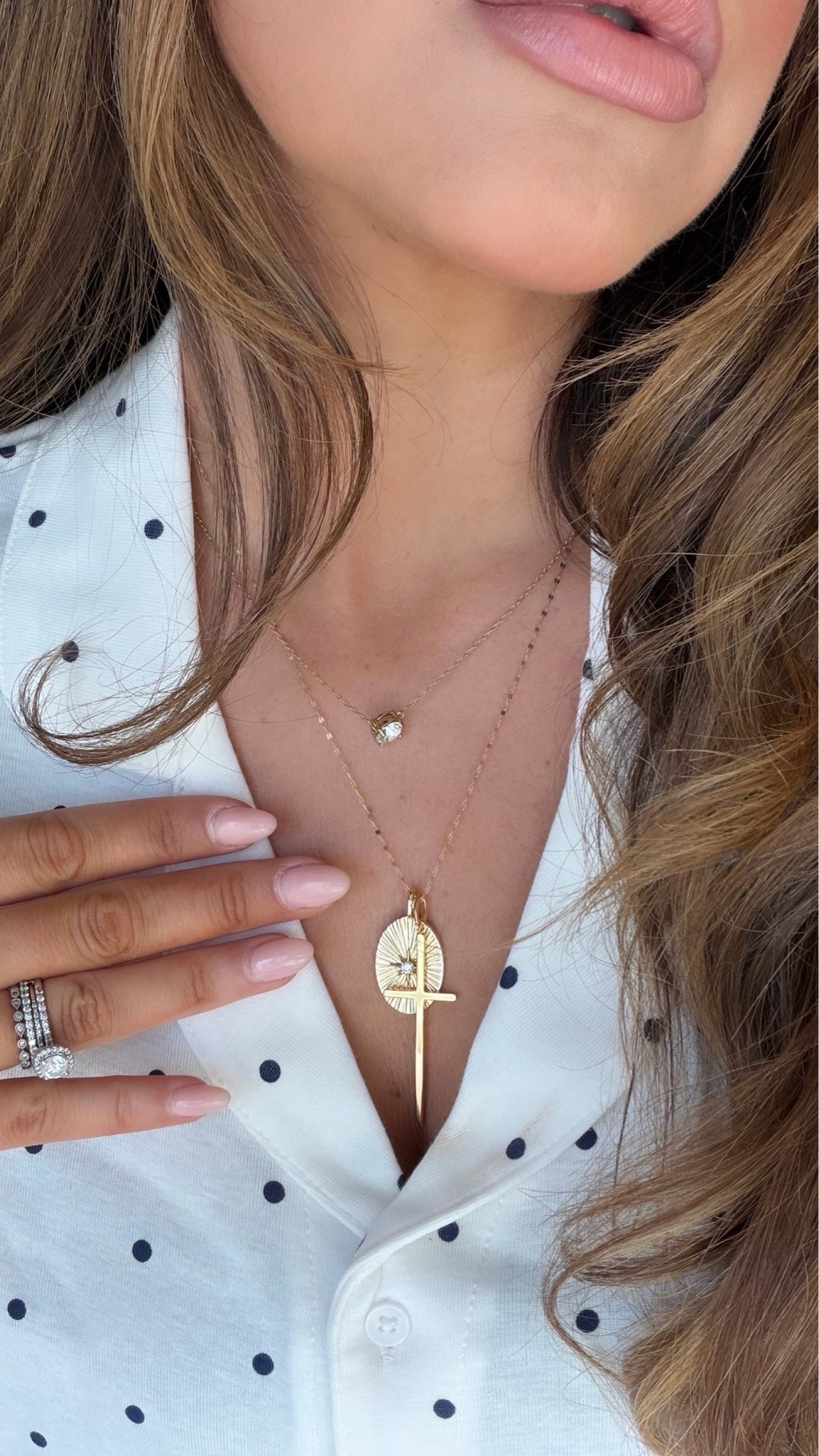 Med set. Code lauren15 necklaces. Miranda Frye 

Today's lippie. In order: iconic nude lip liner, top with charlotte finish b*tch perfect and top bottom middle with flesh pot.

#LTKSeasonal #LTKSaleAlert #LTKootd
