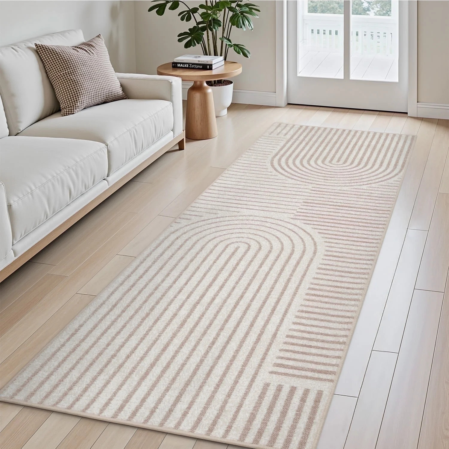 VUNATE 2'x6' Runner Rug Boho Washable Kitchen Rug Modern Jacquard Textured Rugs Soft Geometric Ru... | Walmart (US)