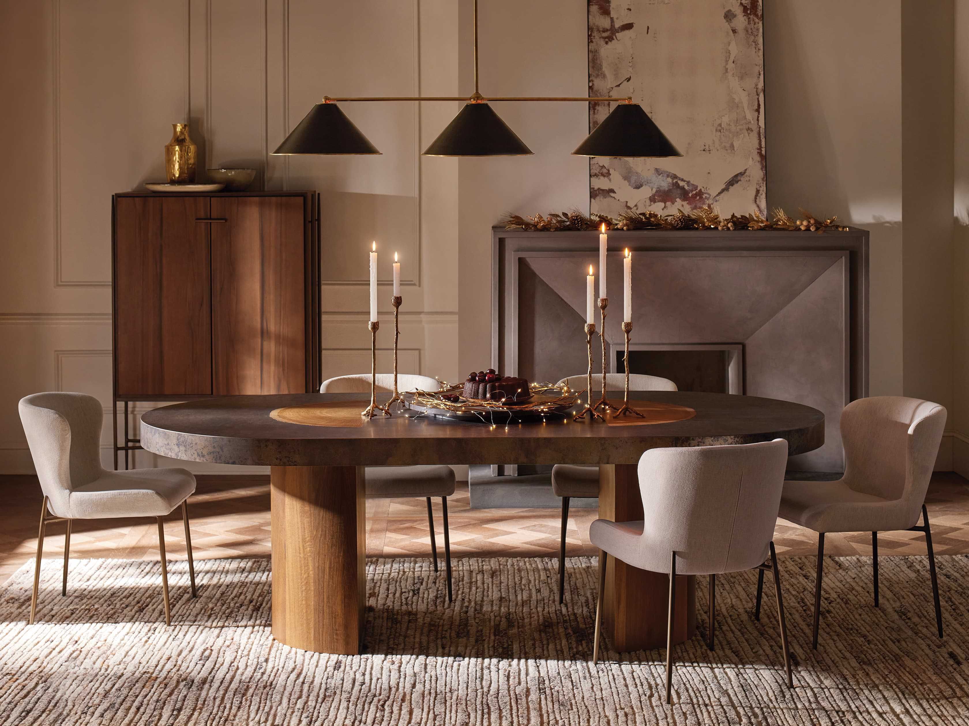 Acacius Oval Dining Table | Arhaus