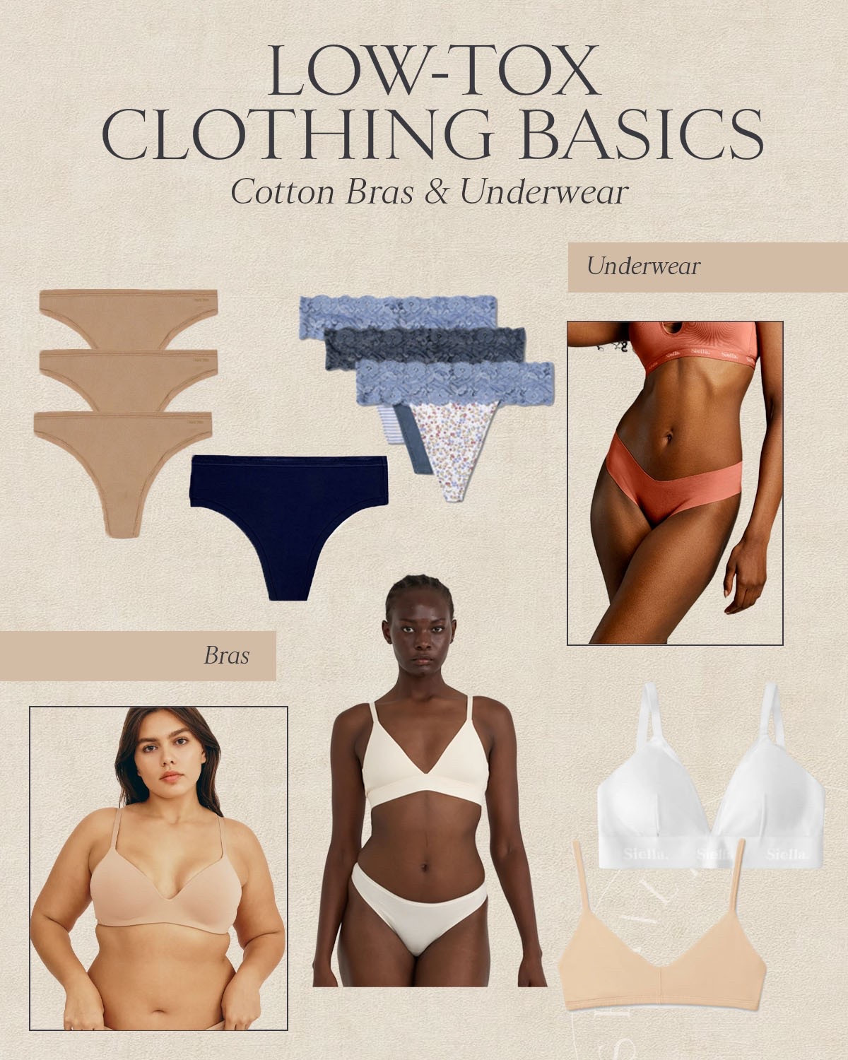 Low-toxic cotton underwear and bras👏🏻👏🏻

#LTKootd