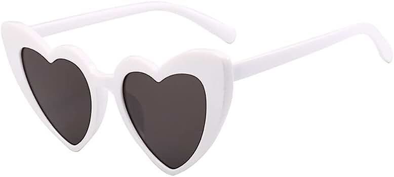 Ridering Women Fashion Goggle Heart Sunglasses Vintage Love Heart Shaped Sunglasses Cat Eye Mod S... | Amazon (US)