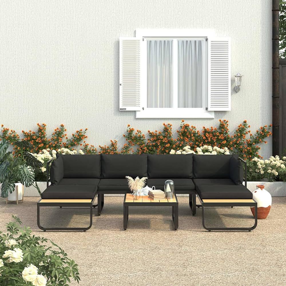 BIGBARLEY Outdoor Indoor Sofa Chair,Lawn Pool Garden Seating,Comfortable Loveseat,4 Piece Patio C... | Amazon (US)