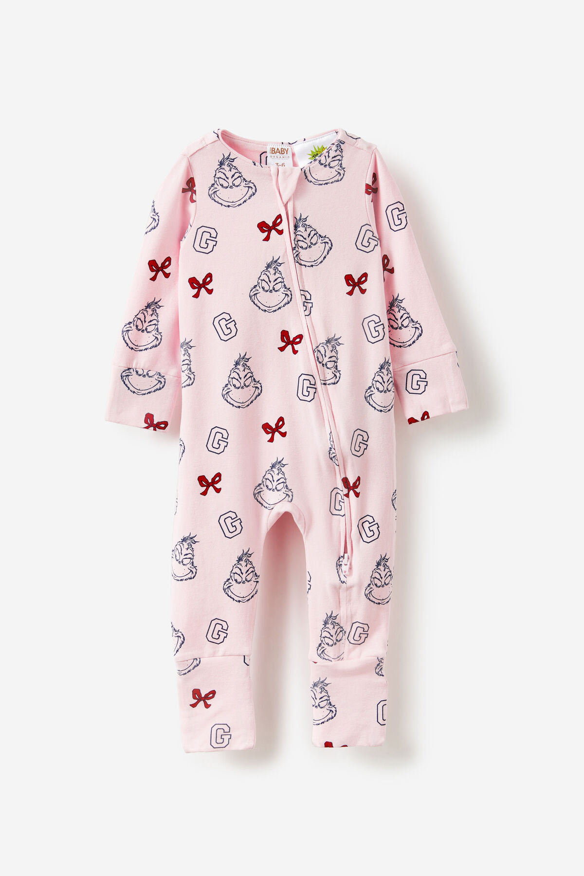 The Grinch Short Sleeve Zip Romper | Cotton On (US)