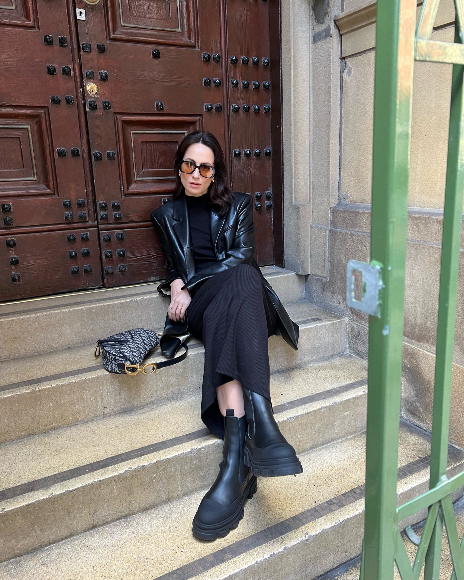 whistles knitted dress 
arket leather blazer 
nanushka leather jacket 
ganni chelsea boots v coggles use discount HANNI15 for 15% off + free NDD
arket chelsea boots 
velvet canyon sunglasses 
dior saddle bag 
all black outfit 
autumn outfit ideas 
autumn outfits 
fall fashion 

#LTKfit #LTKSeasonal #LTKstyletip