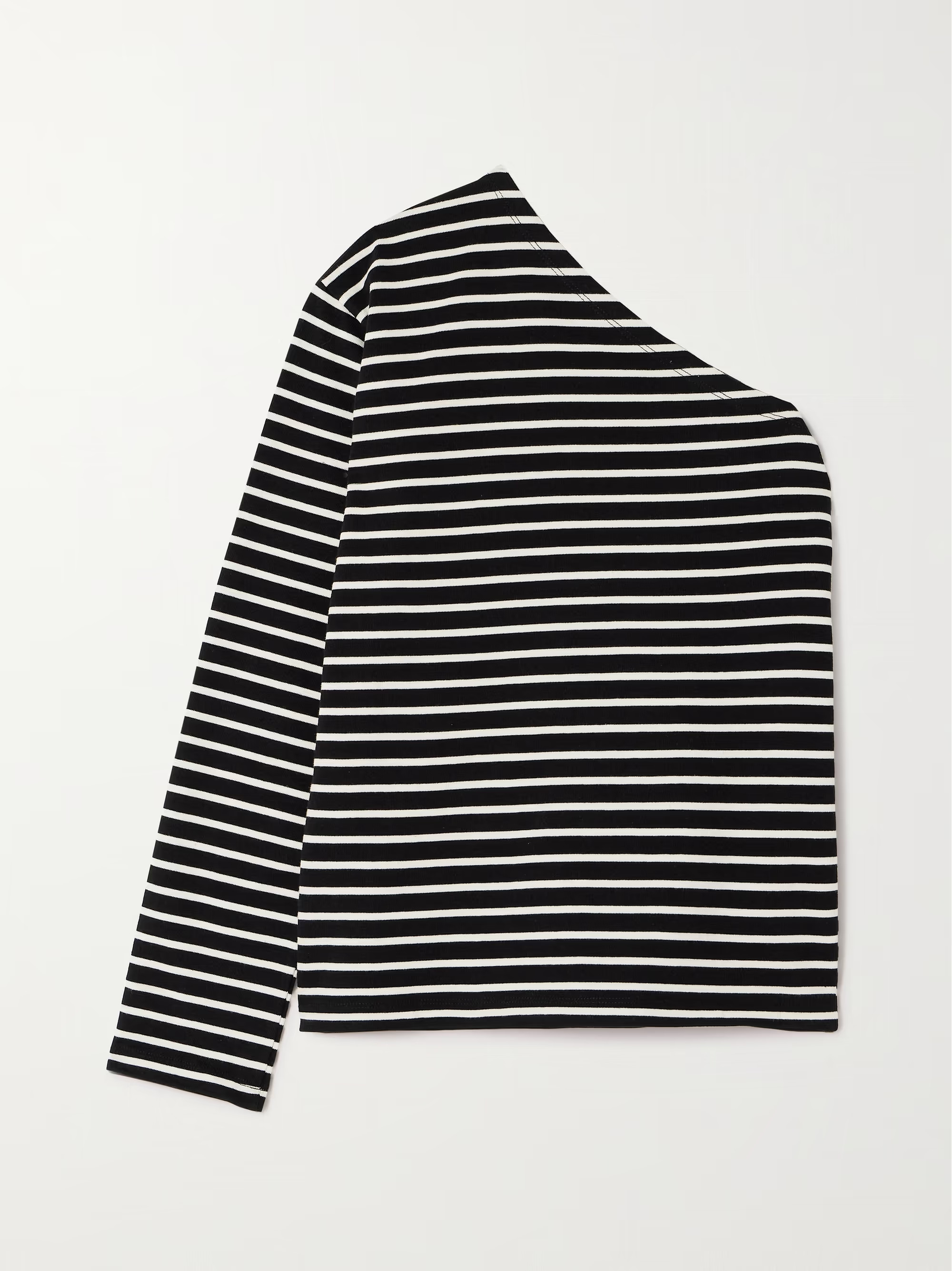 Jean one-sleeve striped cotton-jersey top | NET-A-PORTER (US)