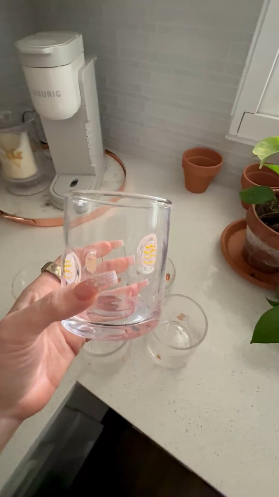 Cutest spring glasses 🌸🐰🥕🥚