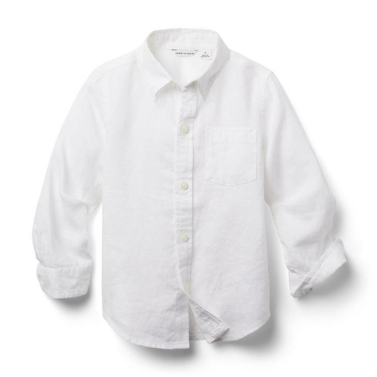 Linen Roll-Cuff Shirt | Janie and Jack