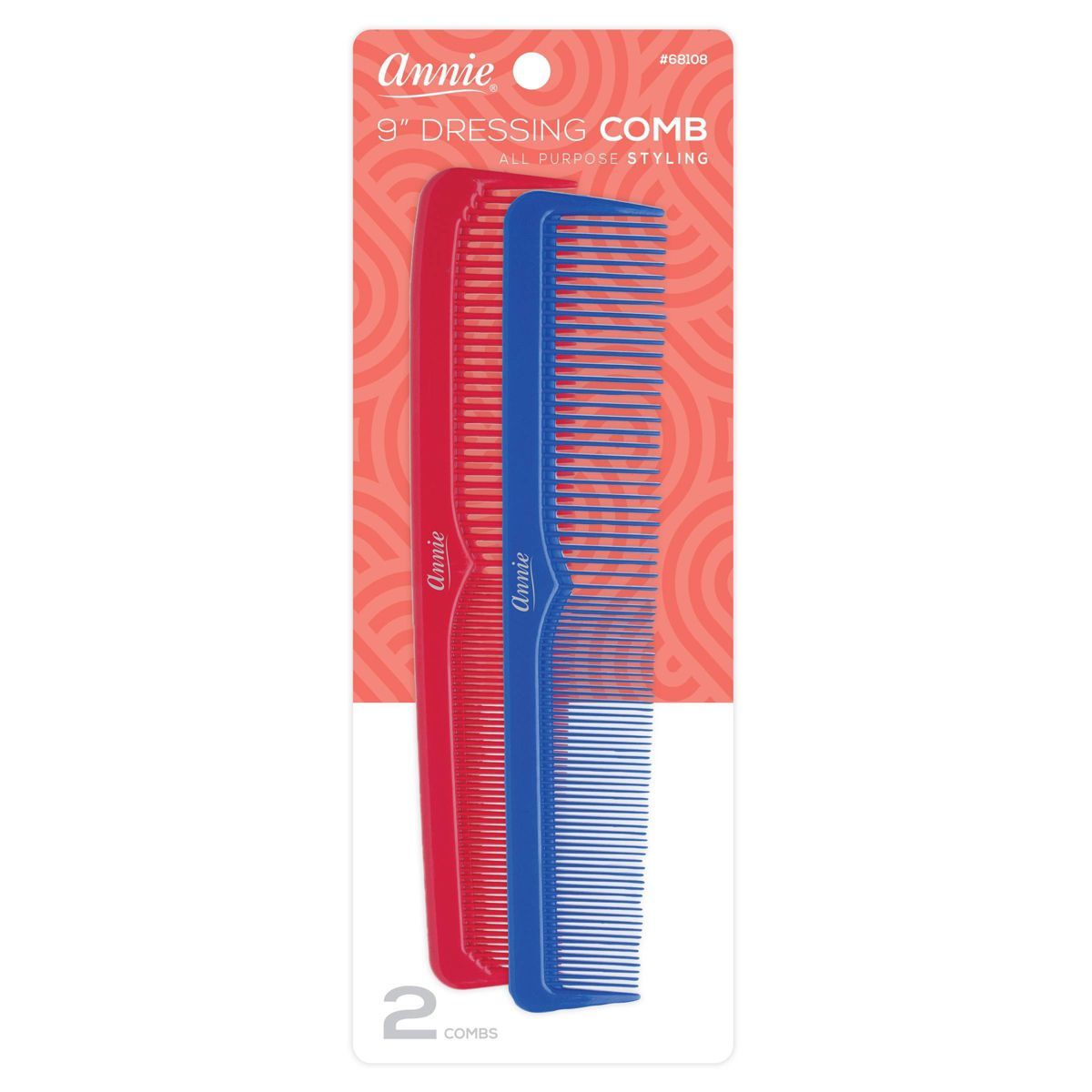 Annie International Dressing Hair Combs - Red and Blue - 2 each | Target