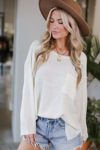 Alexis Oversized Knit Sweater | Dress Up