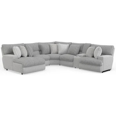 Ziera 6 - Piece Power Reclining Sectional With Lay-Back Chaise And 2 Reclining Seats | Wayfair North America