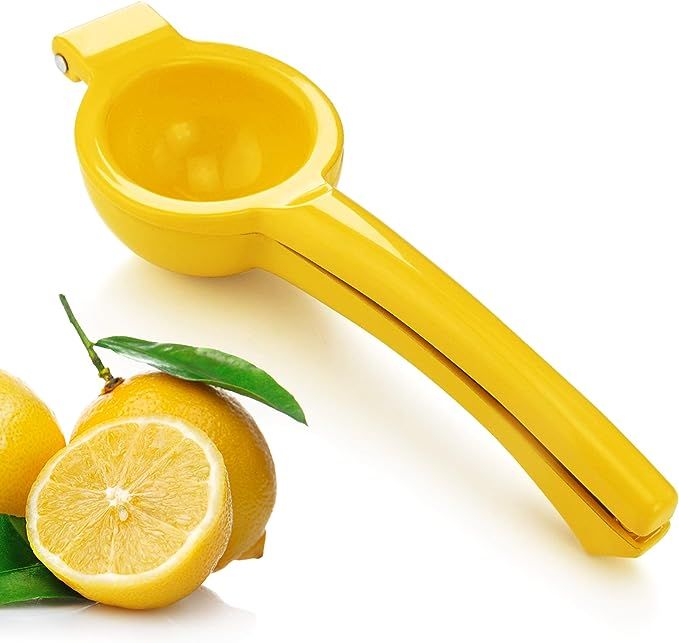 New Star Foodservice 42856 Enameled Aluminum Lemon Squeezer, Yellow | Amazon (US)