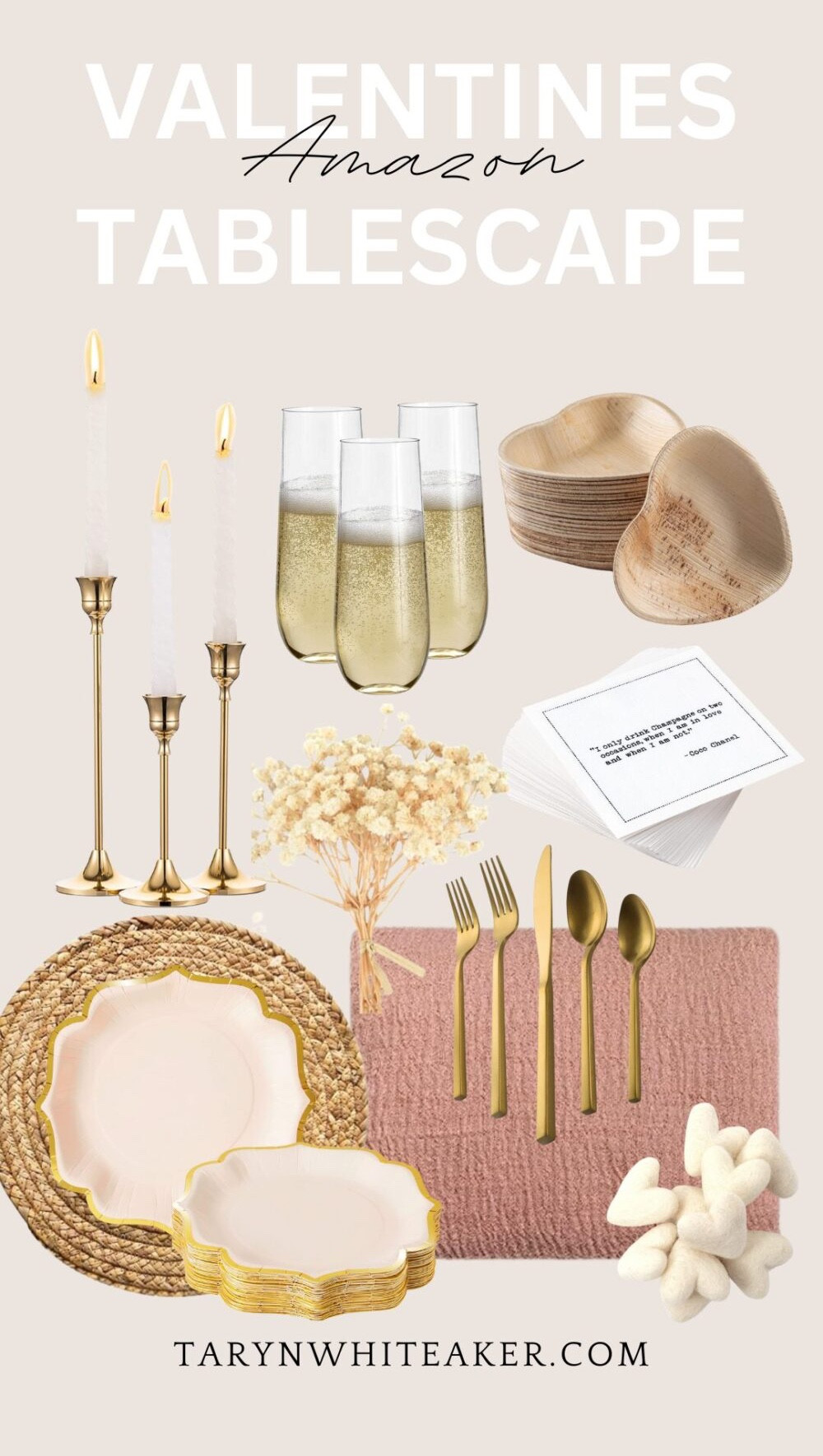 A soft, romantic Valentine’s tablescape with warm neutrals, gold accents, and simple layered details. Perfect for an intimate dinner, Galentine’s night, or cozy at-home celebration. Everything used is linked here.

#LTKdayinmylife #LTKSeasonal #LTKHome