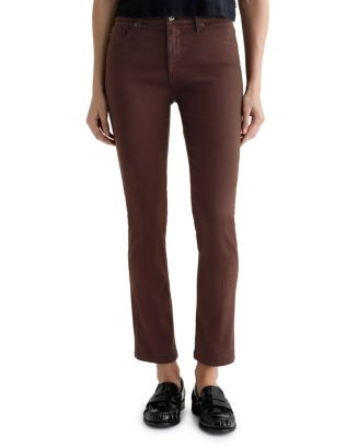 Mari Mid Rise Slim Straight Jeans in Coffee Bean | Bloomingdale's (US)