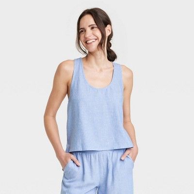 Women's Linen Tank Top - Stars Above™ | Target