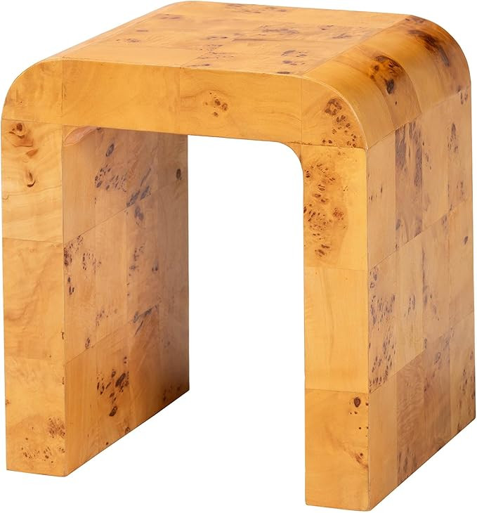 bali & pari Revelle Wood End Table, Light Mappa Burl | Amazon (US)