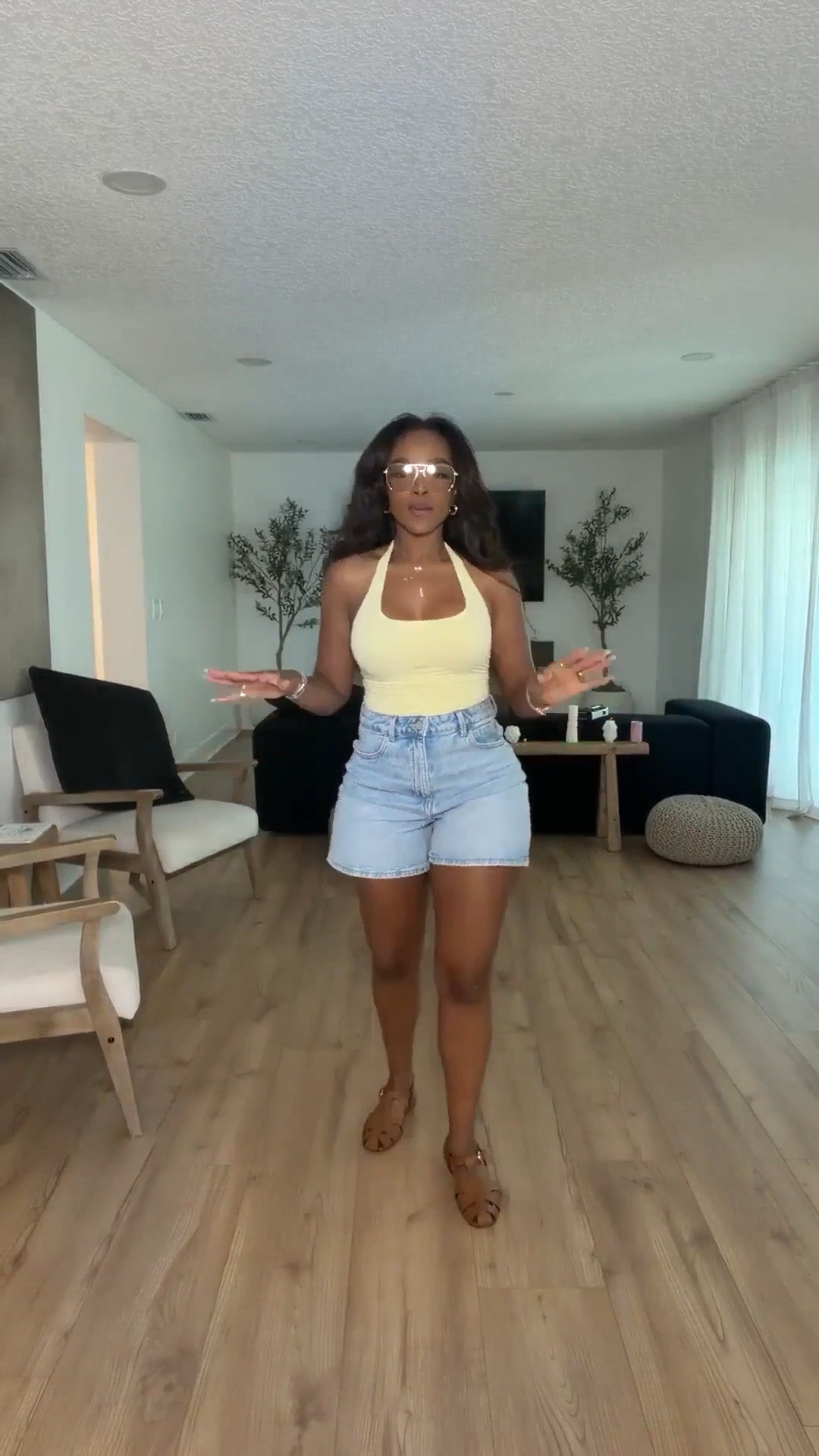 Hi Babes!

This is exactly the kind of summer outfit I reach for when I want to look put together without overthinking it. The buttery yellow halter top paired with relaxed denim shorts feels effortless, flattering, and perfect for those hot summer days when comfort is non-negotiable.

The soft yellow adds the prettiest glow, and these shorts have that easy, lived-in fit that works year after year. Definitely one of those outfits you'll keep reaching for all season long.

Where to wear this:
• Weekend errands
• Casual brunch
• Farmers markets
• Vacation sightseeing
• Beach town strolls
• Summer shopping days

Everything is linked below.

Comment SHOP below to receive a DM with the link to this post on my LTK ⬇

xx Kira | IG: KirasFashionFinds

34D - 27 - 40 • Size Small or 4

#LTKgrwm #LTKootd #LTKPetite