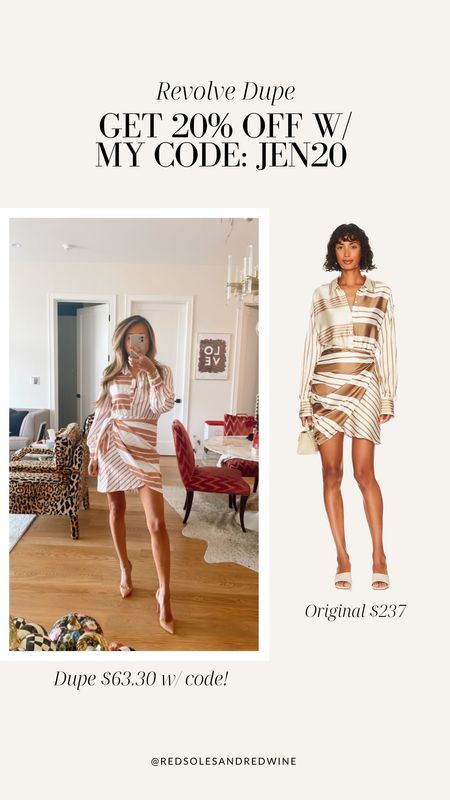 Revolve dupe! Neutral dress, fall dress, neutral style, fall fashion, workwear, chic dress, button down dress, petal and pup save 20% with code JEN20 (wearing small) 



#LTKunder100 #LTKSeasonal #LTKstyletip