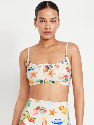 Matte Ruched Bikini Swim Top | Old Navy | Old Navy (US)