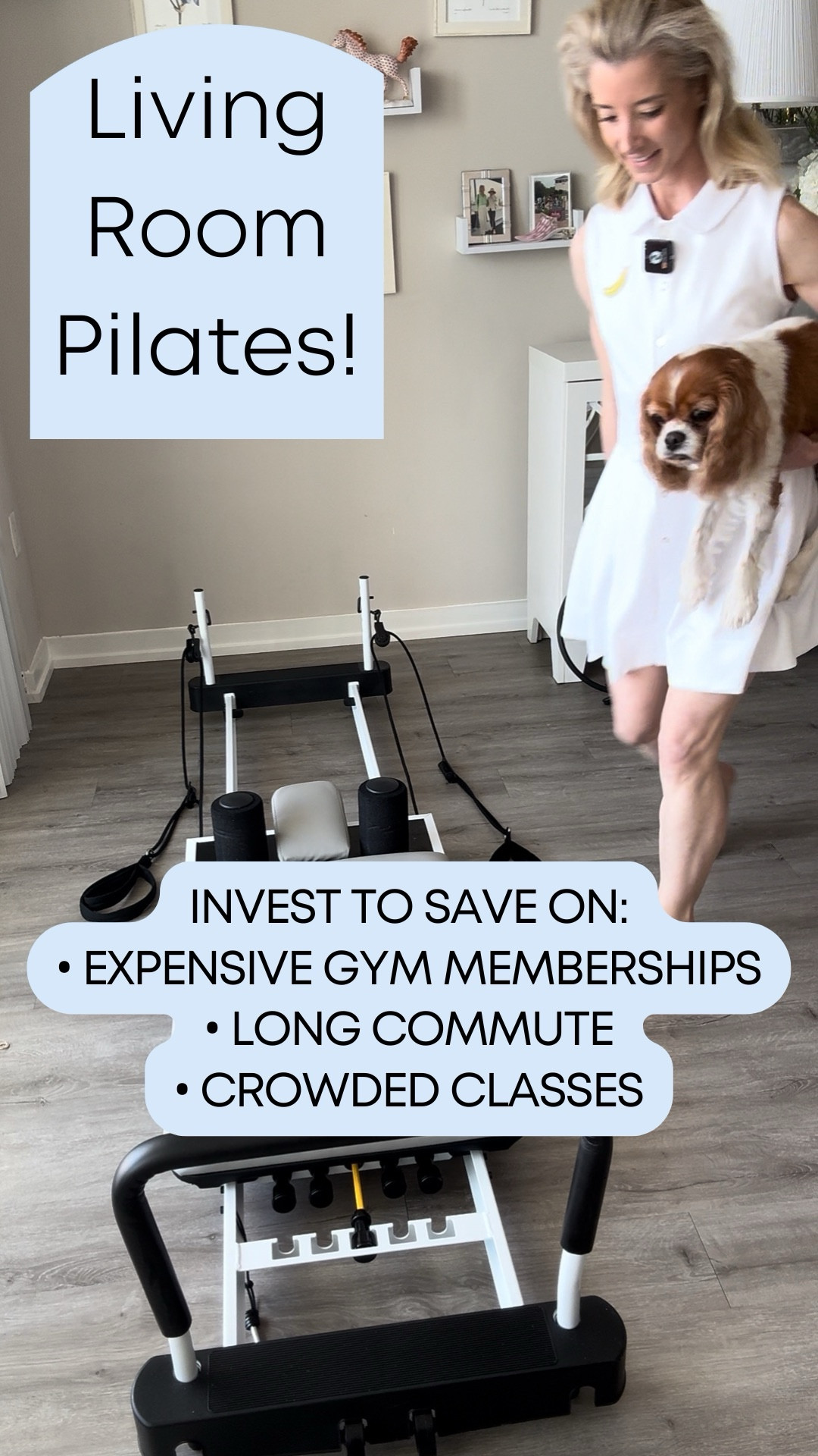 Living Room Pilates!
Invest to save on:
• expensive gym memberships
• Long commute
• crowded Classes

#LTKActive #LTKWatchNow #LTKFitness