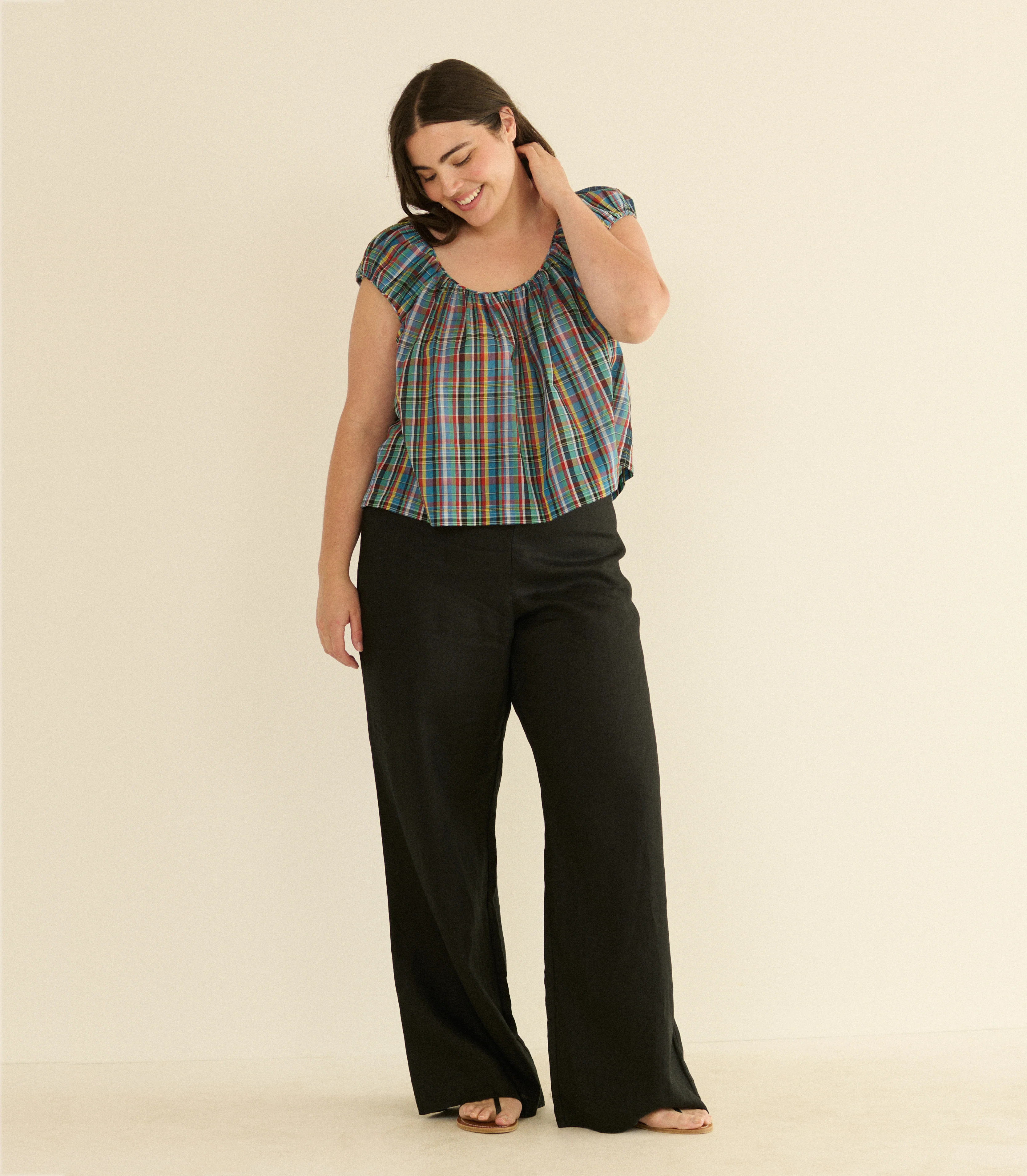 Jessa Top - Alderbrook Plaid | D\u00d4EN | DOEN