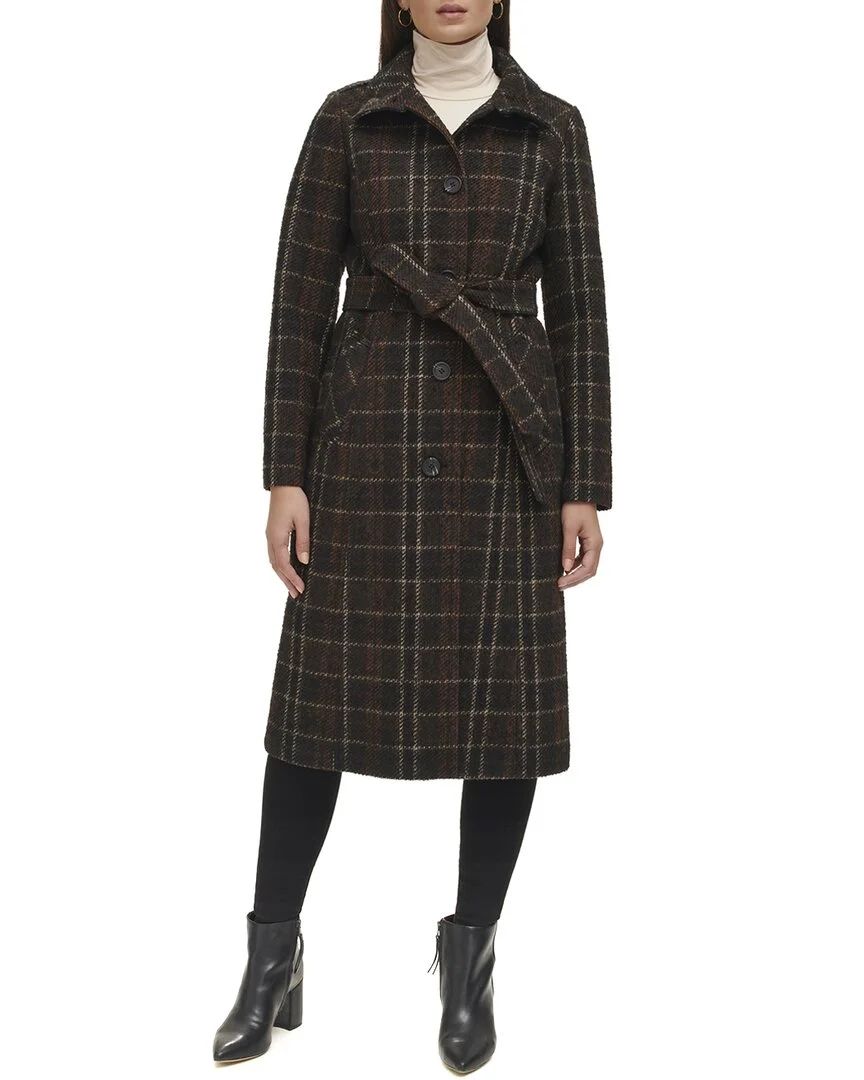 Kenneth Cole womens  Stand Collar  Military Coat, M, Brown | Walmart (US)