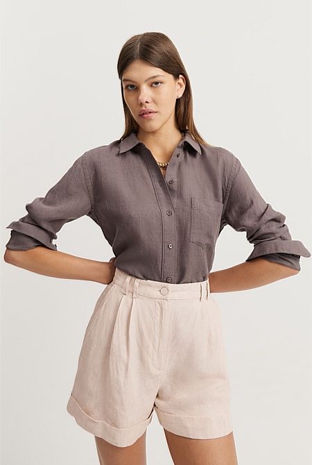 Organically Grown Linen Shirt | Country Road