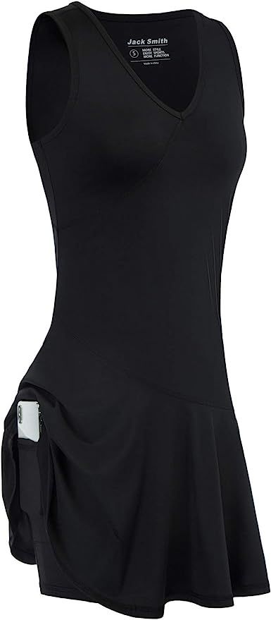 JACK SMITH Womens Golf Tennis Dress with Shorts Sleeveless Stretchy Moisture Wicking Sport Workou... | Amazon (US)