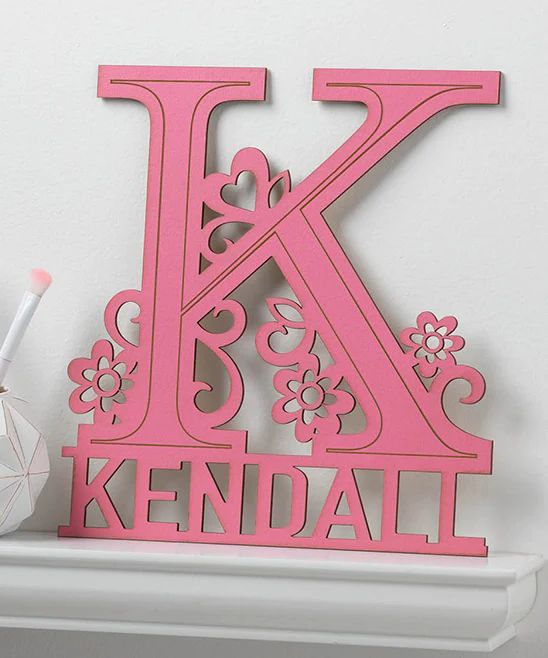 Her Name Pink Wood Plaque | Zulily