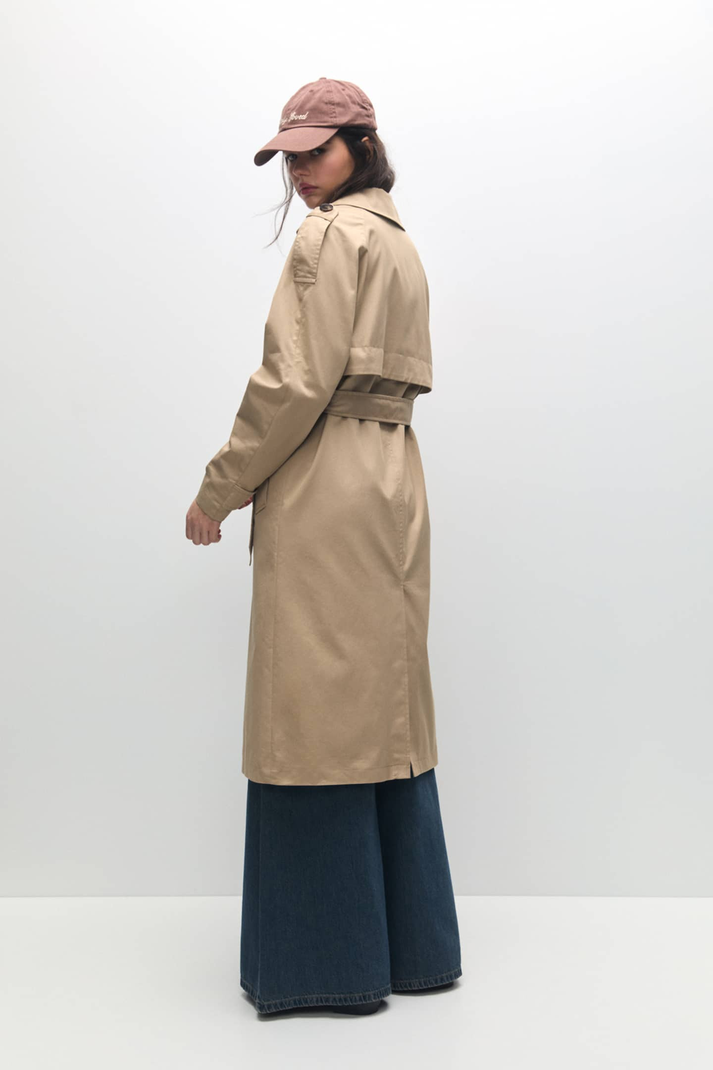 Belted trench coat | PULL and BEAR UK