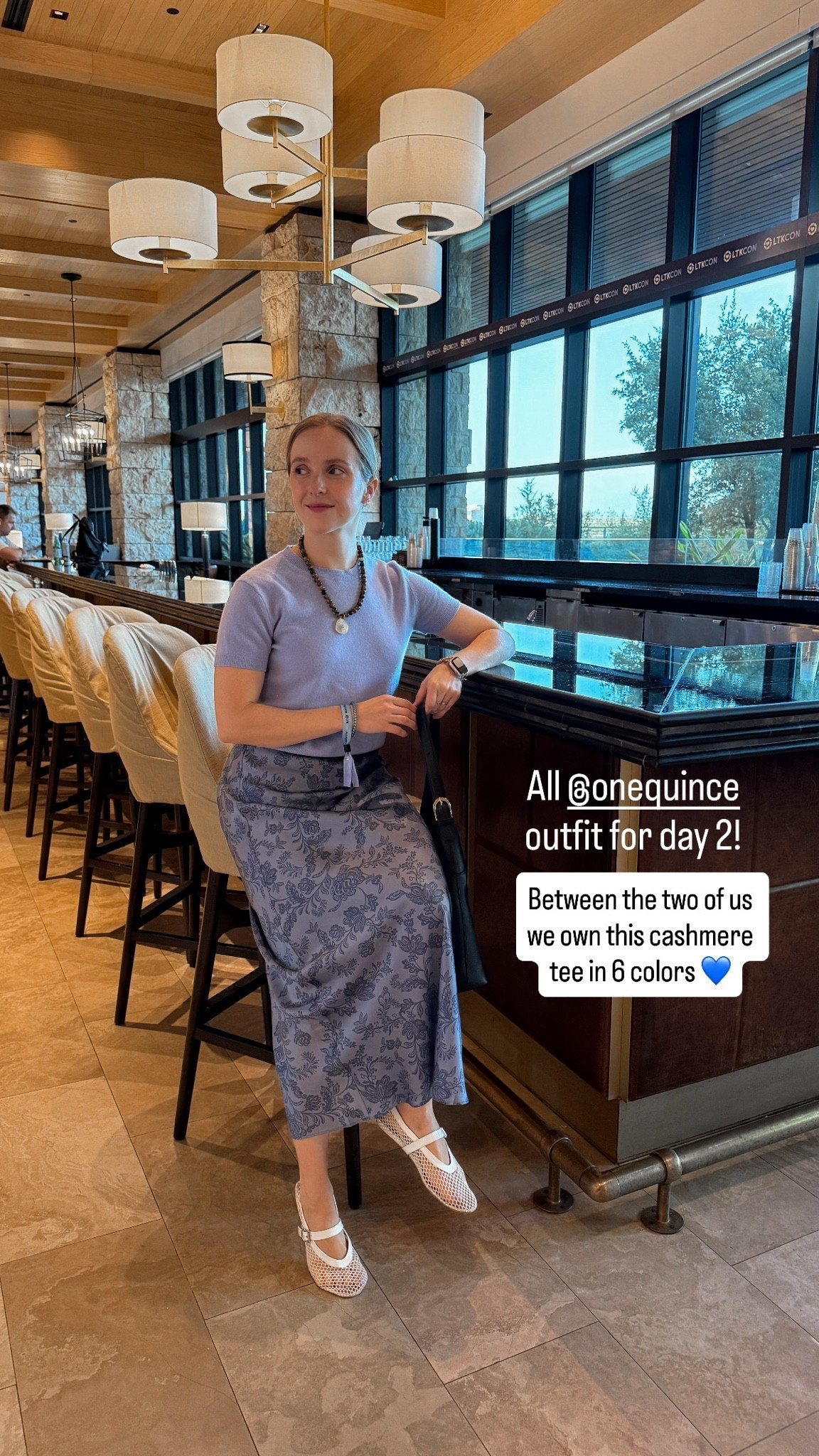LTKCon day 2 outfit! Quince cashmere tee size small, small regular length washable silk maxi skirt 
Fall work look, teacher outfit inspo

#LTKCon #LTKPetite #LTKootd