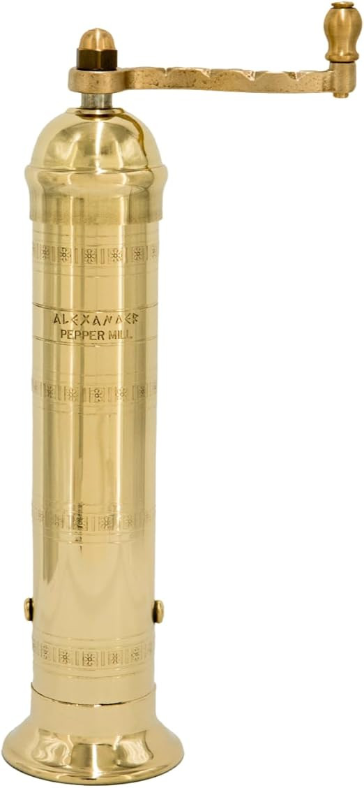 The Original Greek Pepper Mill 9 Inch Tall | European Pepper Mill Grinder with Crank Handle | Man... | Amazon (US)