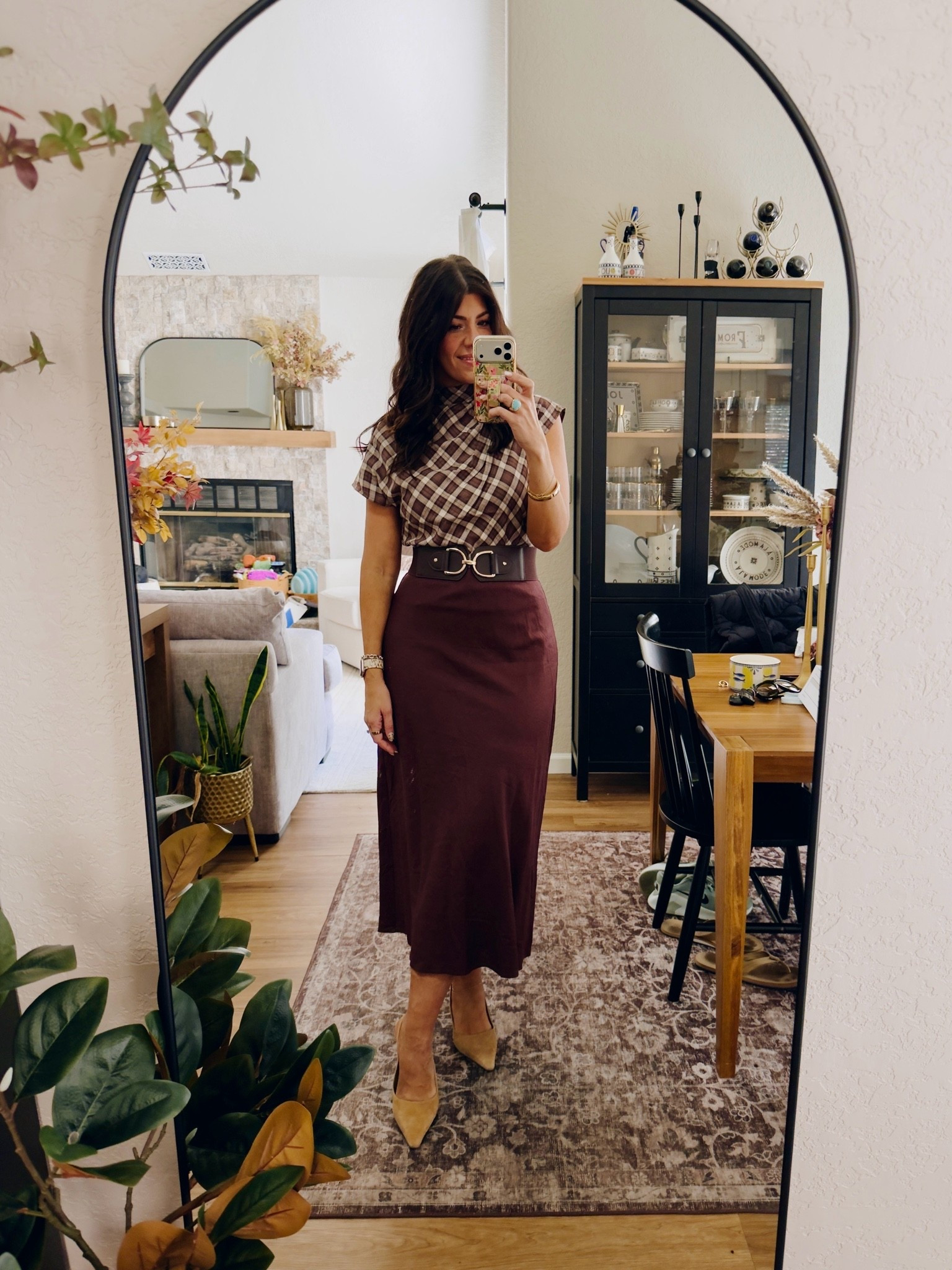 Work outfit of the day
Medoum plaid top
Medium skirt- added similar

#LTKMidsize #LTKOver40 #LTKWorkwear