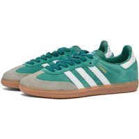 Adidas Samba OG Sneakers in Green/White/Gum, Size UK 12 | END. Clothing | End Clothing (US & RoW)