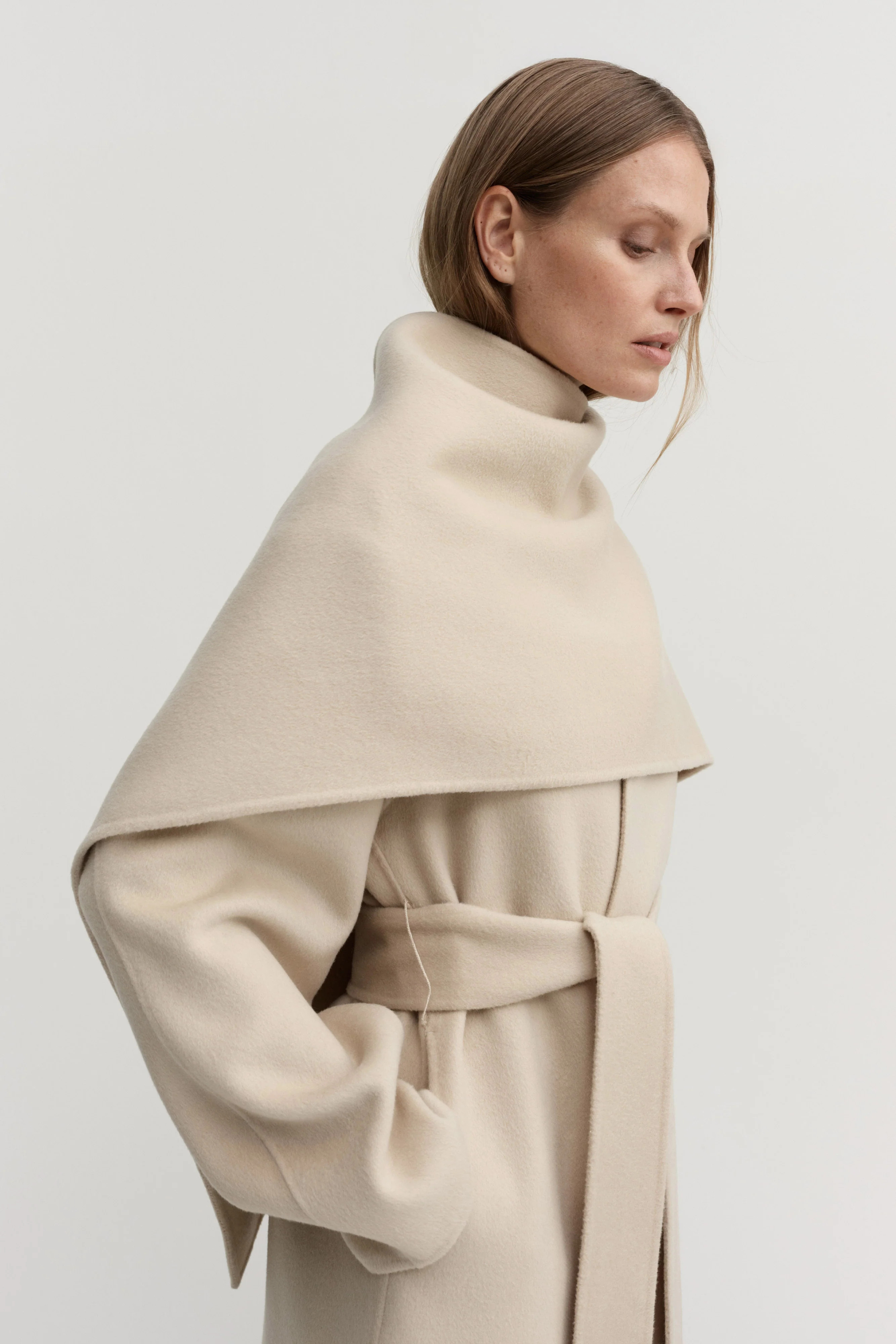 Micha Doublé Scarf, sand | Almada Label