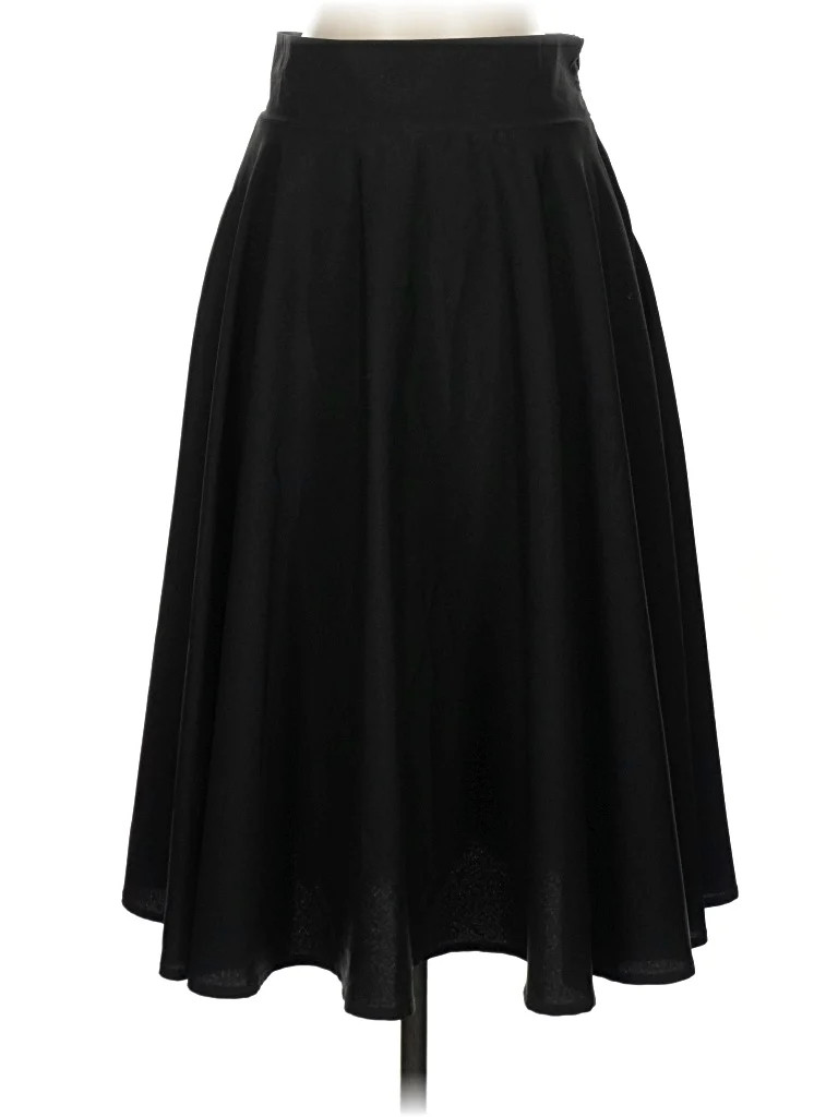 Choles 100% Polyester Solid Black Formal Skirt Size S - 58% off | ThredUp (US)
