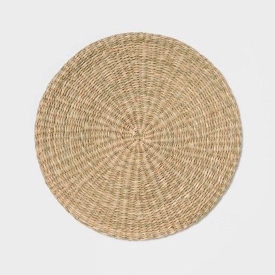 15" Round Woven Seagrass Charger Natural - Threshold™ | Target
