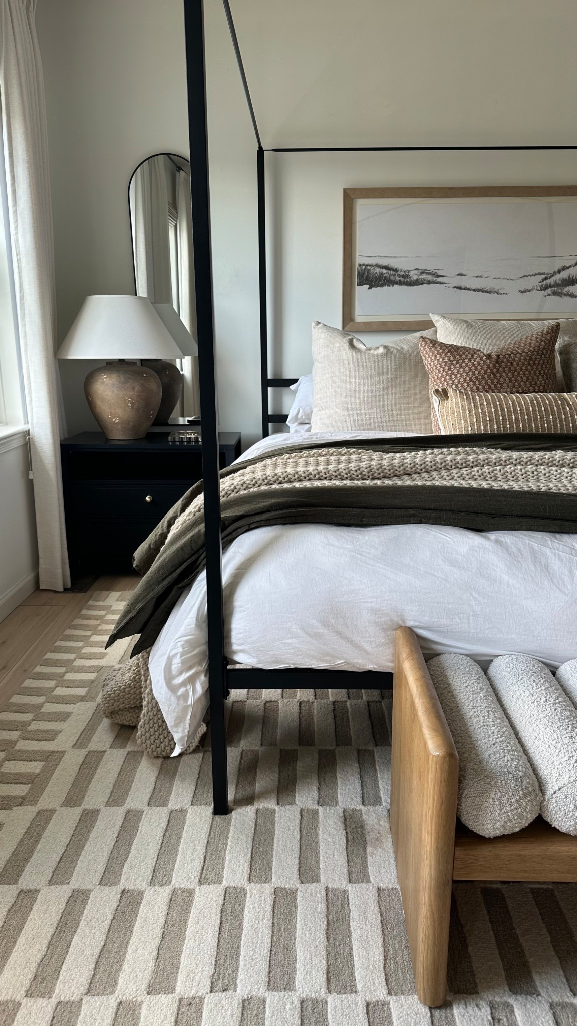 Modern organic bedroom dreams 🤍 soft layers, warm woods, and the coziest textures—this is the kind of space you never want to leave

#ltkhome #ltkstyle #modernorganic #organicmodernhome #neutralhome #bedroominspo #cozyhome #studiomcgee #amberinteriors #homeinspo #layeredliving #warmminimalism #bedroomdecor #elevatedhome #cozyaesthetic

#LTKSaleAlert #LTKHome