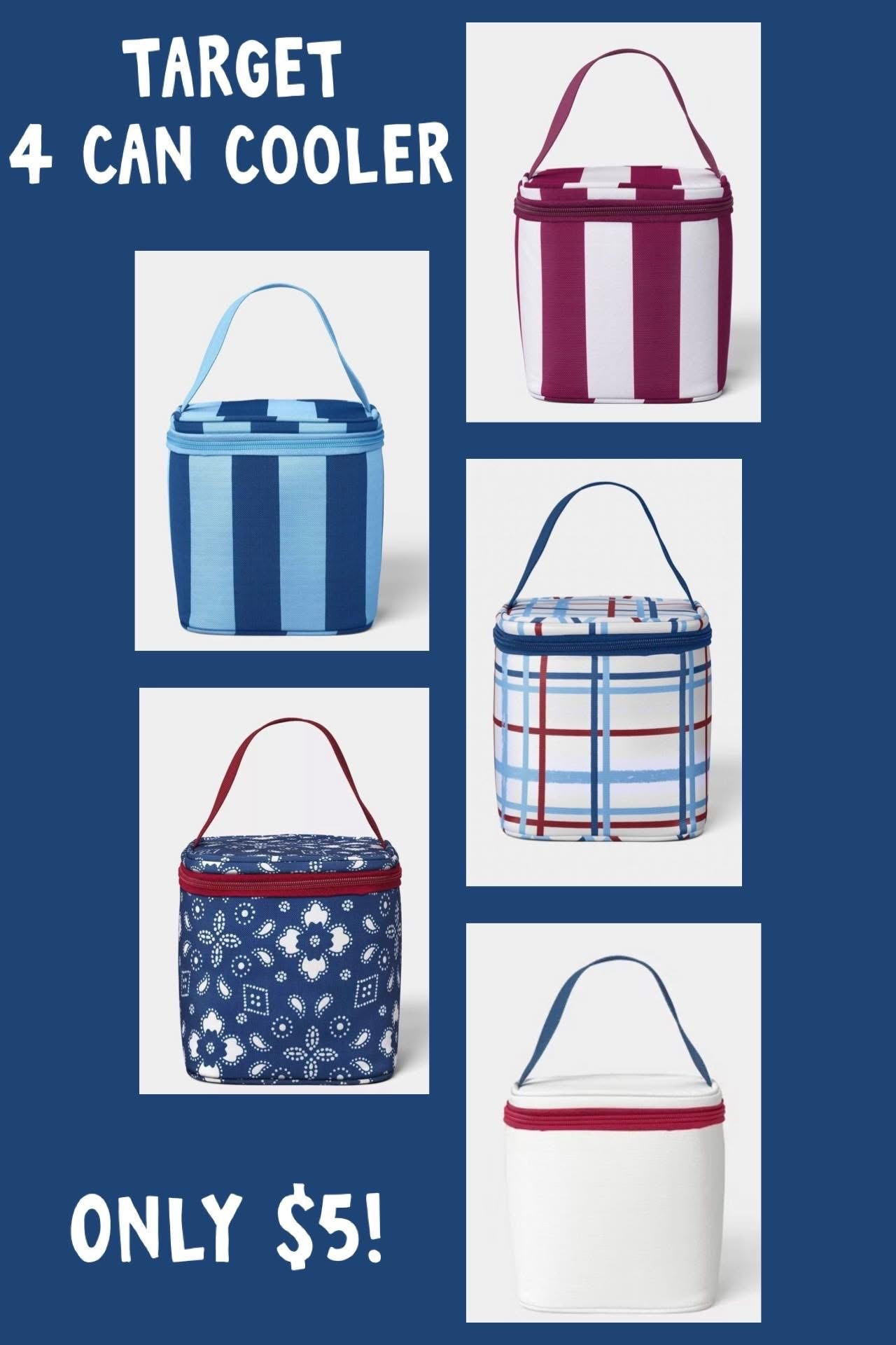 Target just restocked the cutest Sun Squad 4 Can Coolers that have been immensely popular since launching!! These cute coolers are only $5, and have so many fun uses, especially with the warm weather months ahead! Throw in a sports bag, purse, boat bag, you name it…and easily take cold items on the go! (I own one and LOVE it for throwing in a tote bag that I take to sporting events.) Would even make just a cute lunchbox since it’s a perfect compact size. I can think of so many ways you could also gift this with favorite goodies inside!

#LTKTravel #LTKSeasonal #LTKfoodie