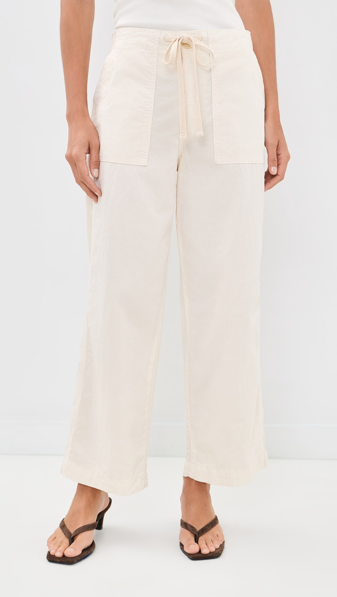 Easy Drawstring Slouch Crop Trousers | Shopbop