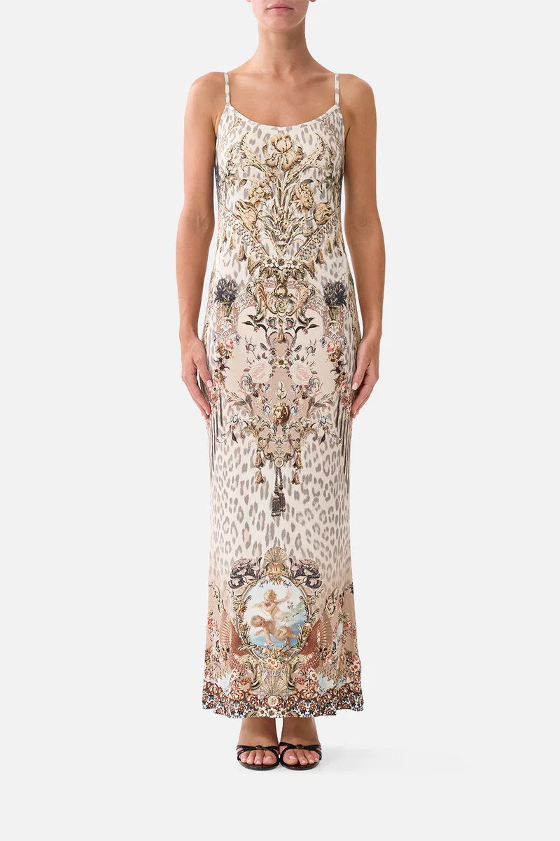 JERSEY STRAPPY DRESS ARANJUEZ ANIMALIA | Camilla US