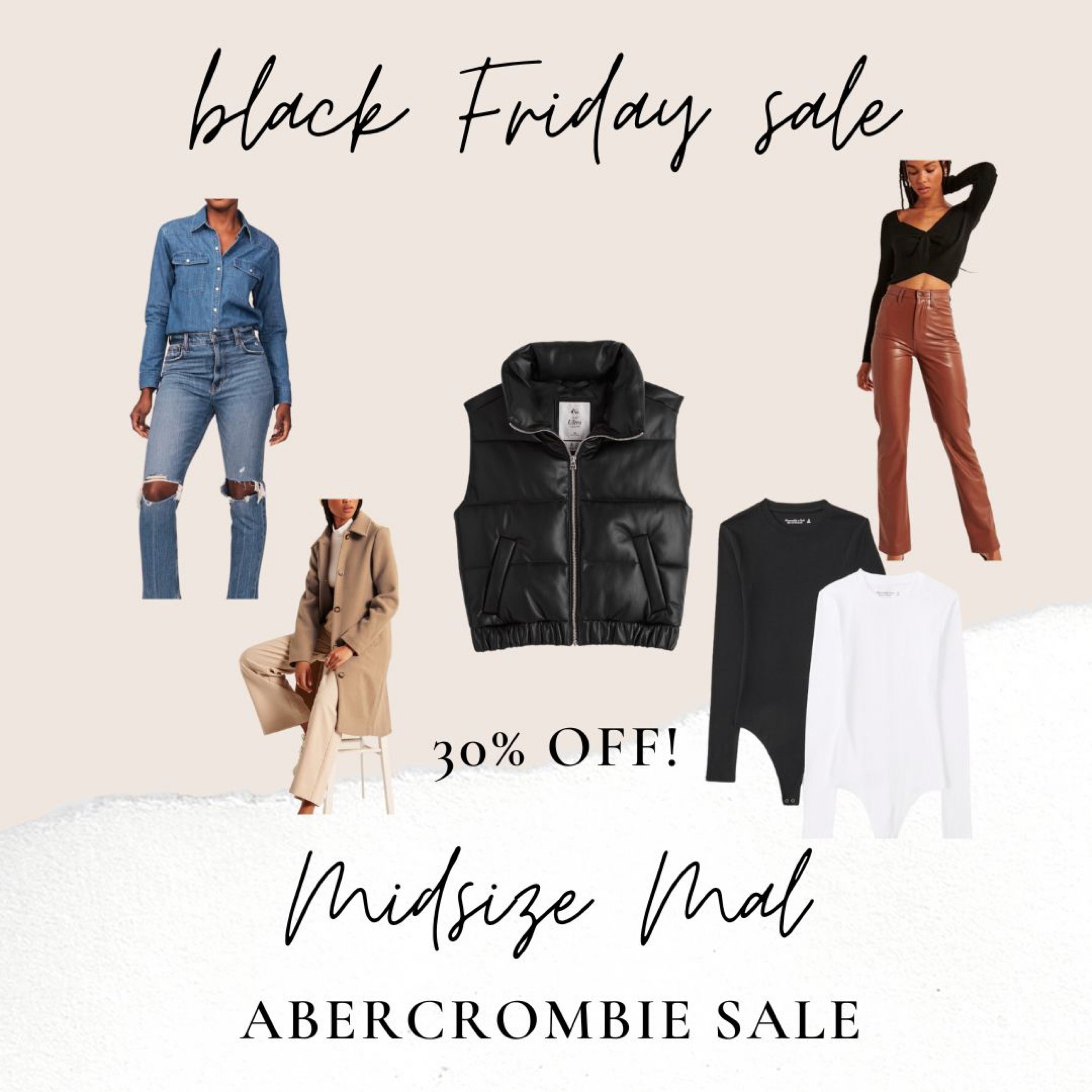 Abercrombie is having a great sale for Black Friday. I literally live in their curve love jeans and their bodysuits are amazing quality!! Linking a few of my favorites from the sale!!

I wear 34s in jeans, XL in tops and bodysuits! 

#LTKCyberweek #LTKHoliday #LTKGiftGuide
